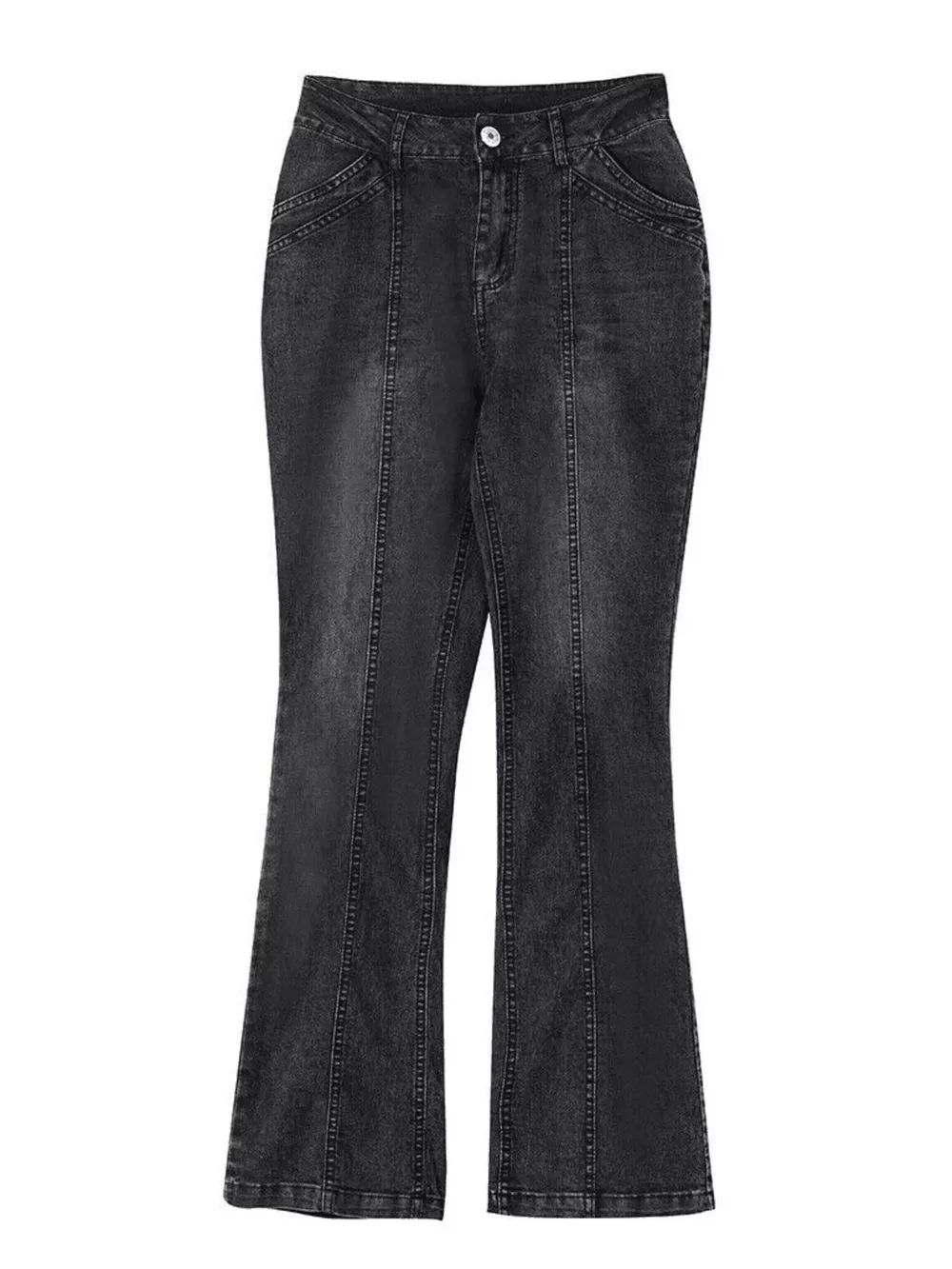 Mid-Rise Bootcut Jeans, image 6