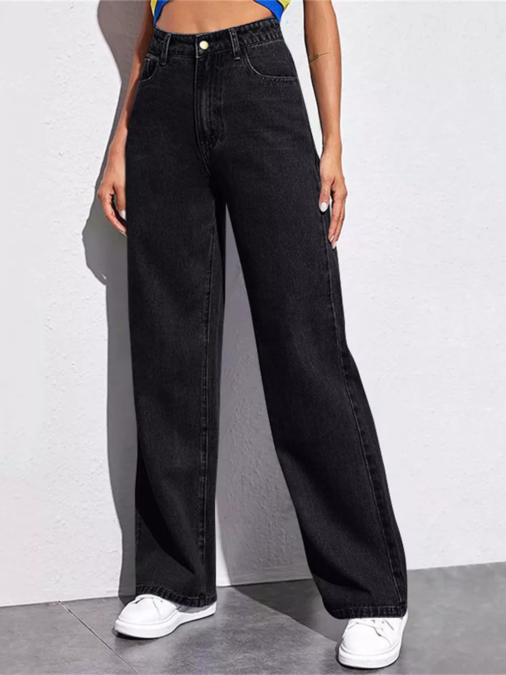 Full Size High-Waisted Wide-Leg Jeans Plus Size, image 8