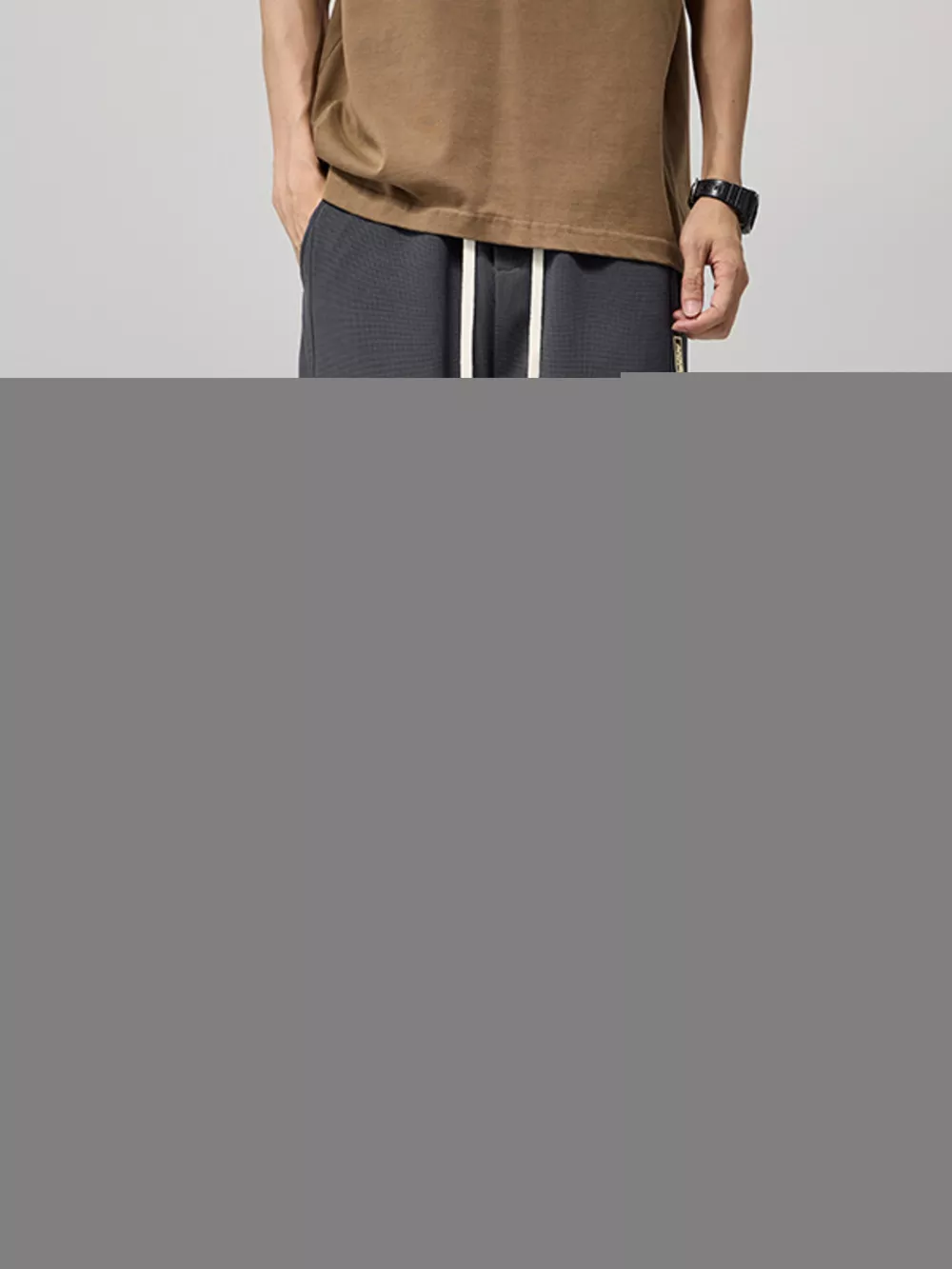 Men's Plus Size Loose Fit Drawstring Pants, image 5