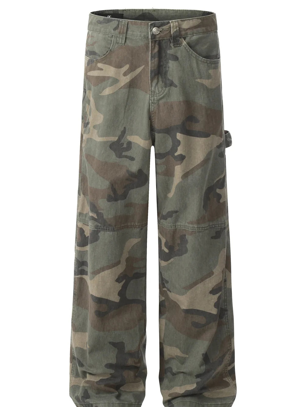 Men's Camouflage Cargo Pants with Side Pockets
