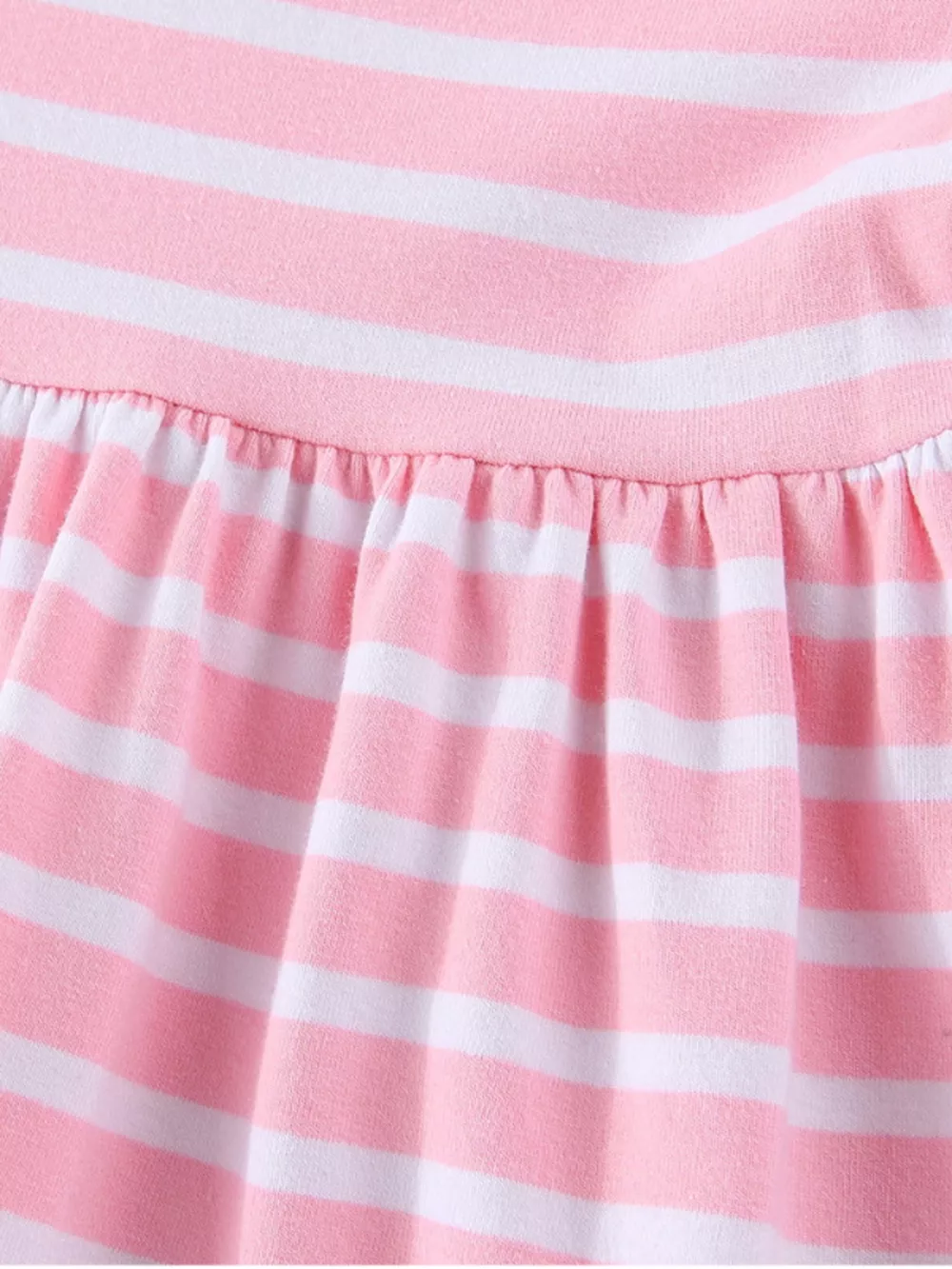 Children's Striped Bunny Embroidered Dress, image 4