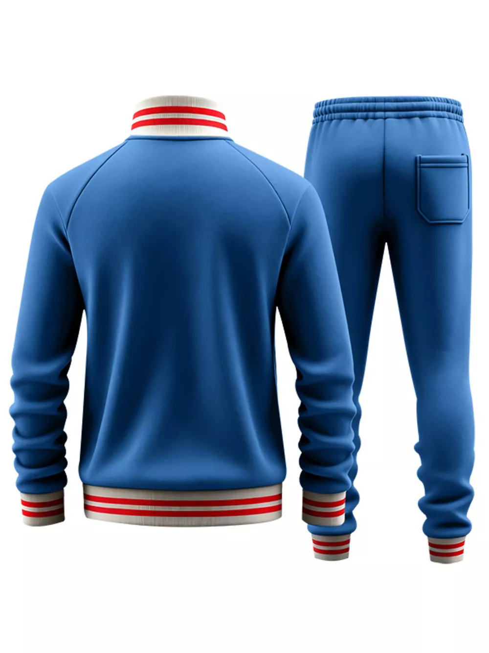 Men's Full Size Striped Zip Up Outerwear and Pants Plus Size, image 15