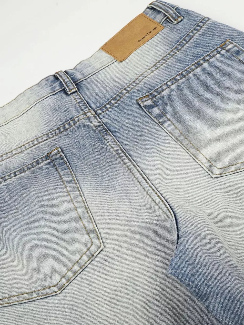 Men's Washed Wide Leg Jeans, image 7
