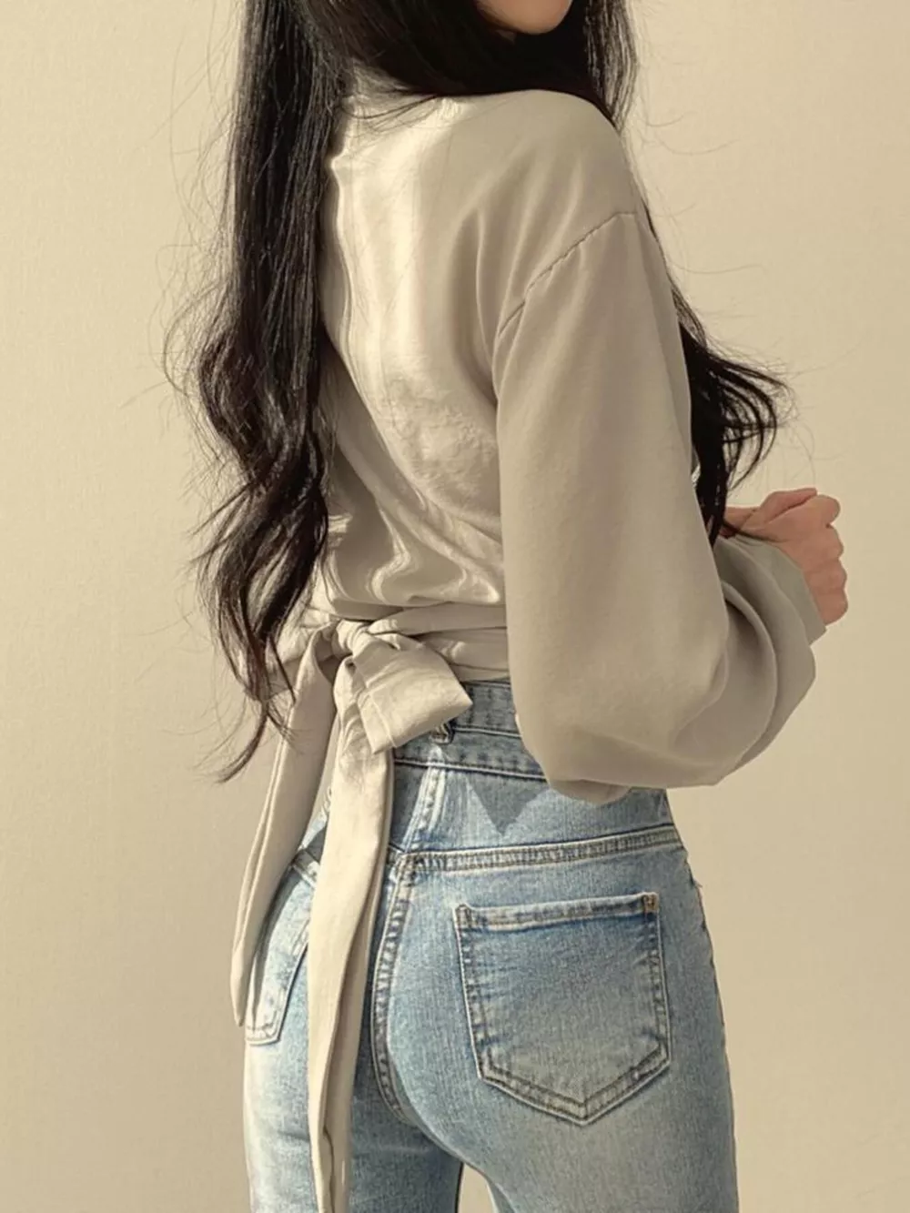 Twisted Front Long Sleeve Shirt, image 12