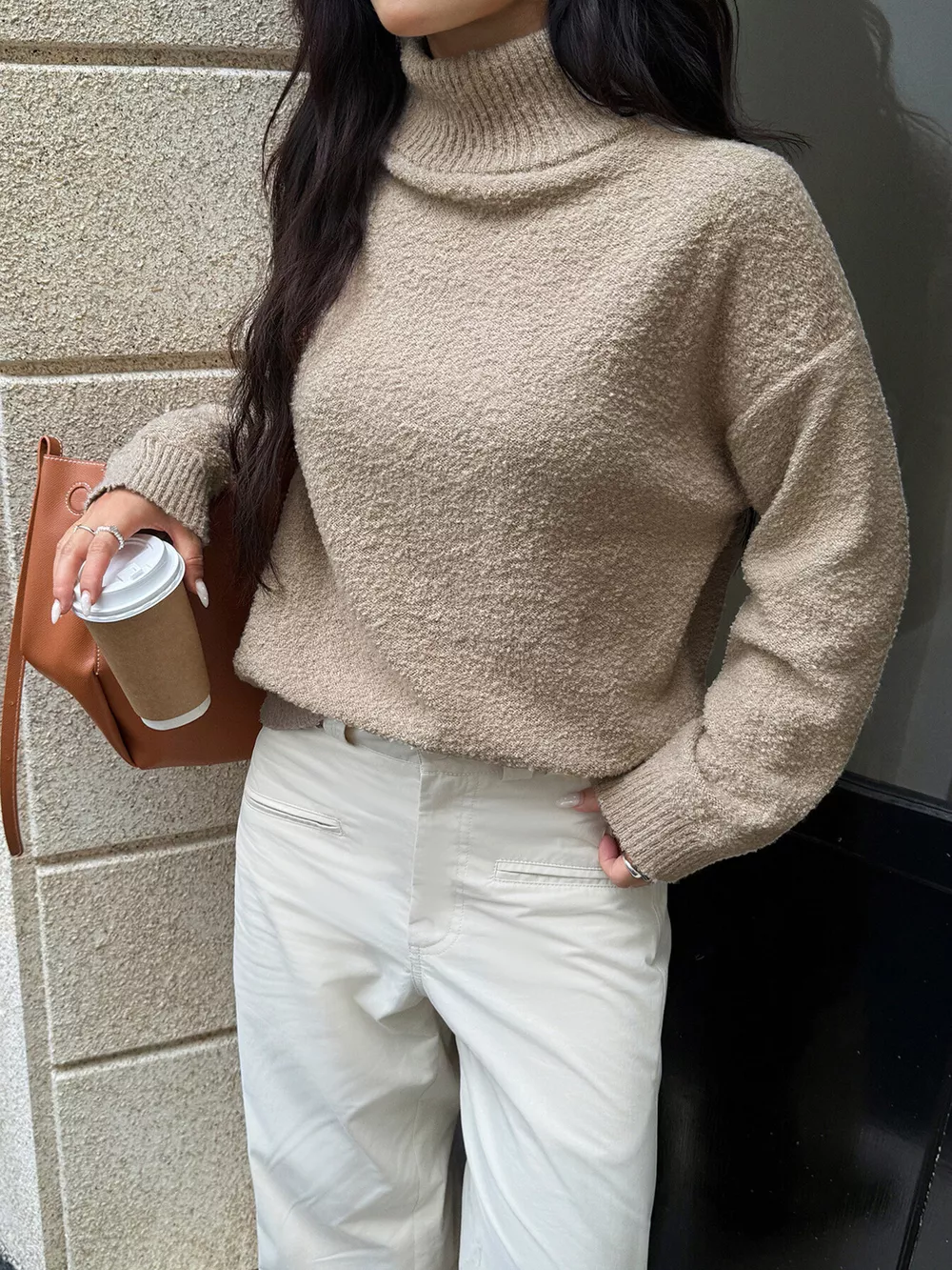 Turtleneck Long Sleeve Sweater, image 4