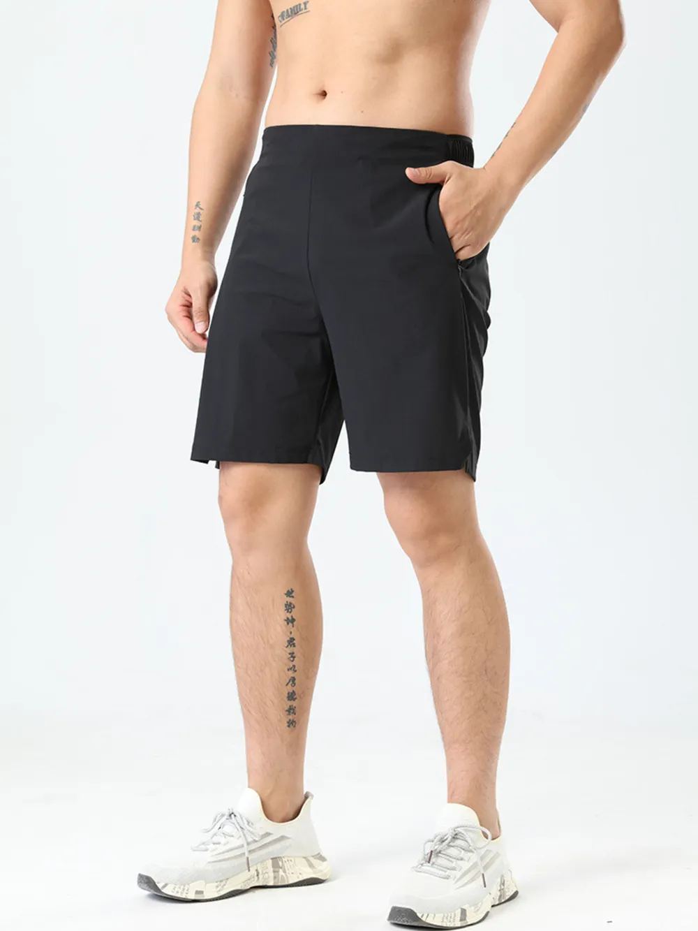 Men's Plus Size Pocketed Active Shorts, image 2
