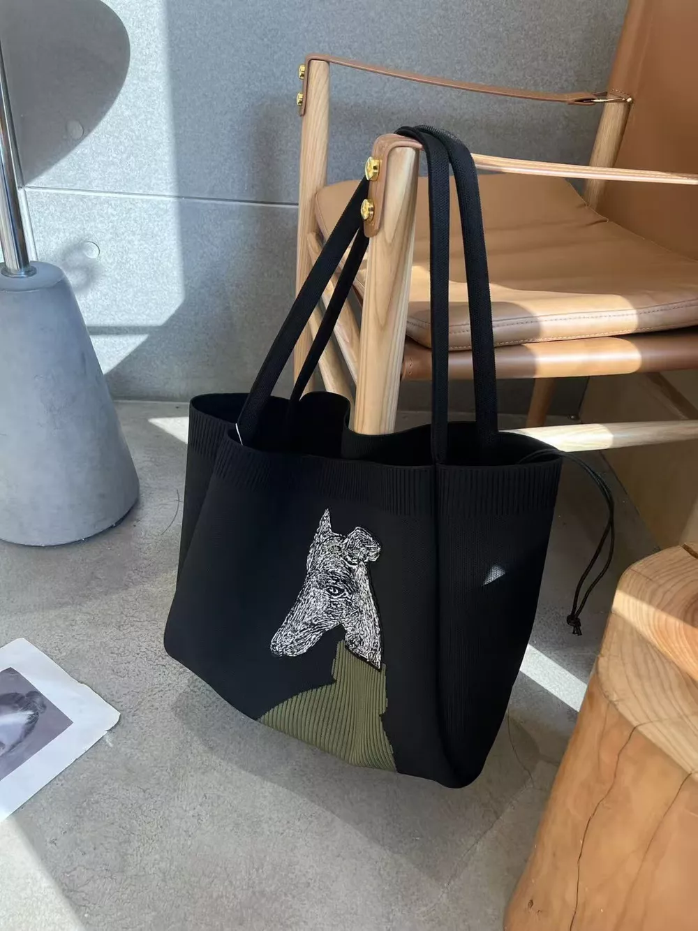 Dog Knit Shoulder Bag, image 6