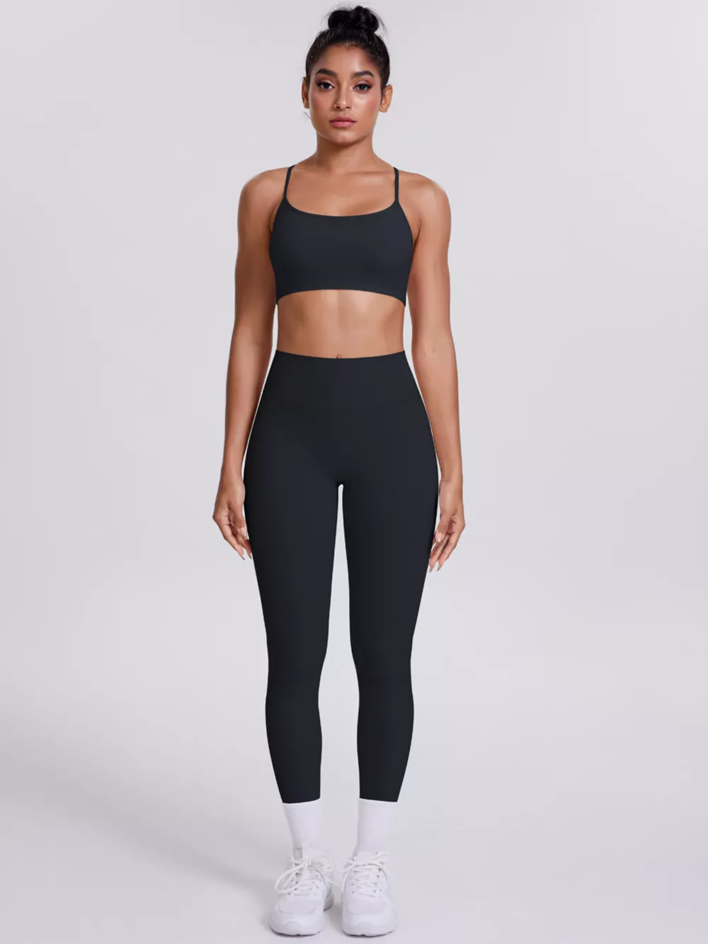 Criss-Cross Back Cami and Leggings Active Set, image 8