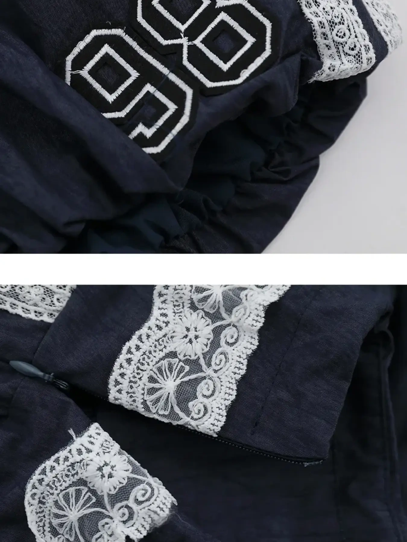 Lace Trim Shorts with Drawstring, image 7