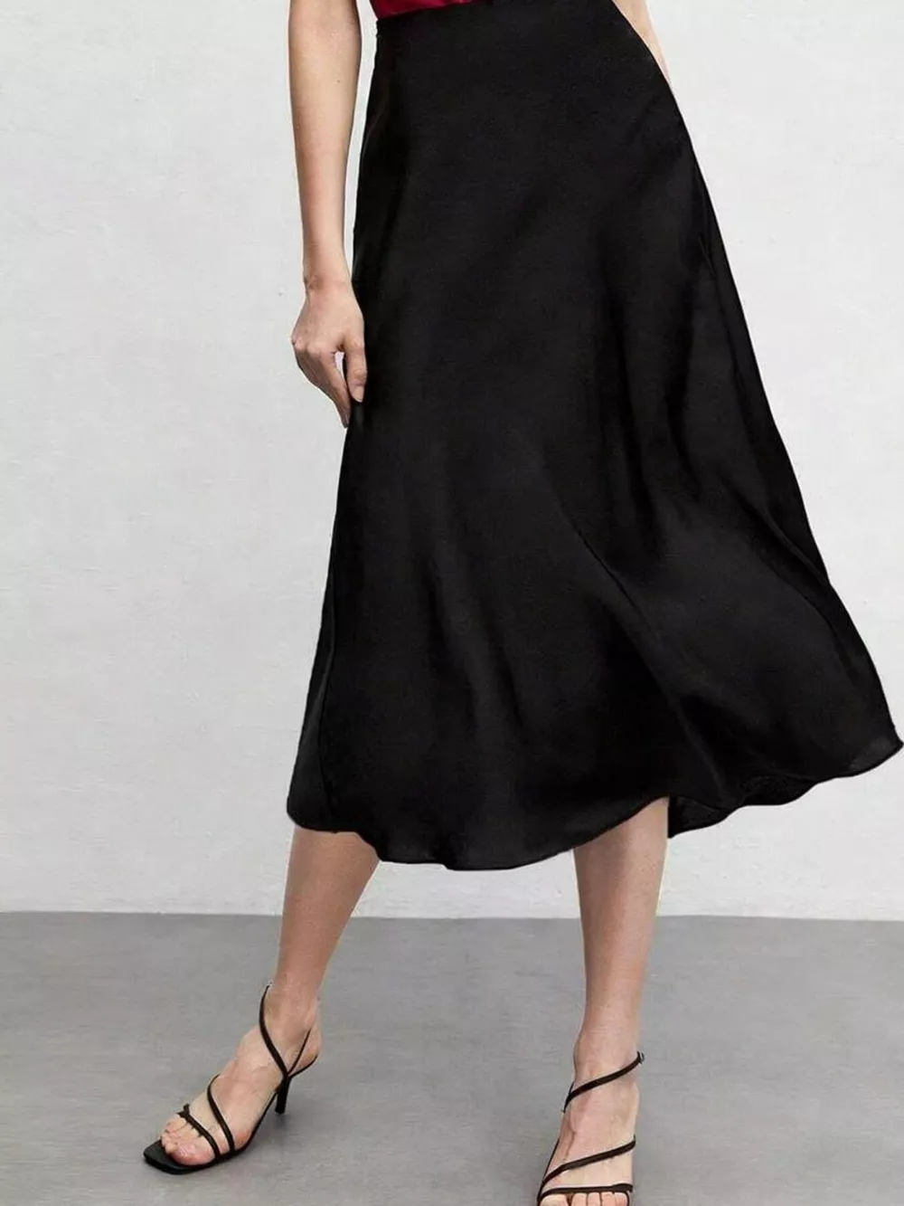 High Waist Midi Skirt, image 2