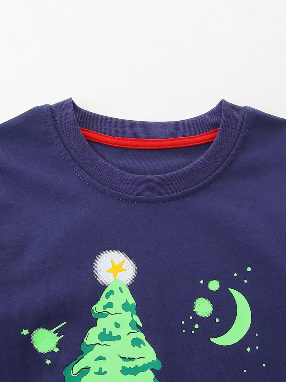 Children's Christmas Deer Graphic Long Sleeve T-Shirt, image 3