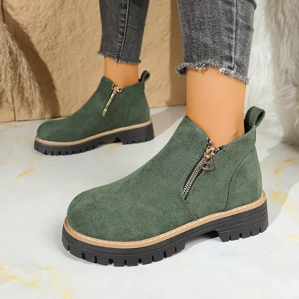 Round Toe Platform Boots, image 15