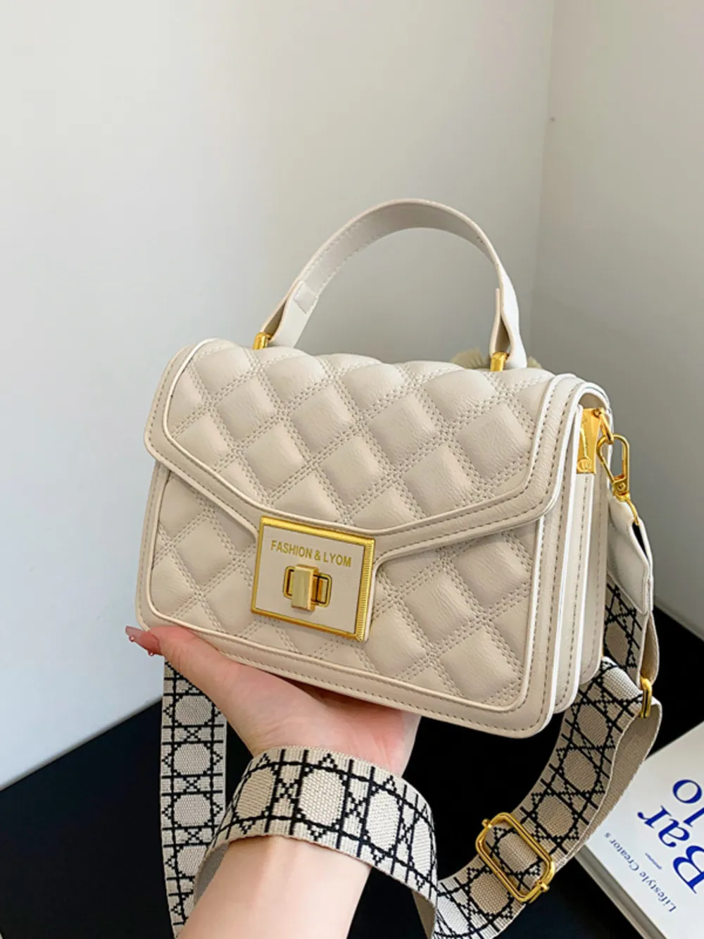 Quilted Adjustable Strap Shoulder Bag