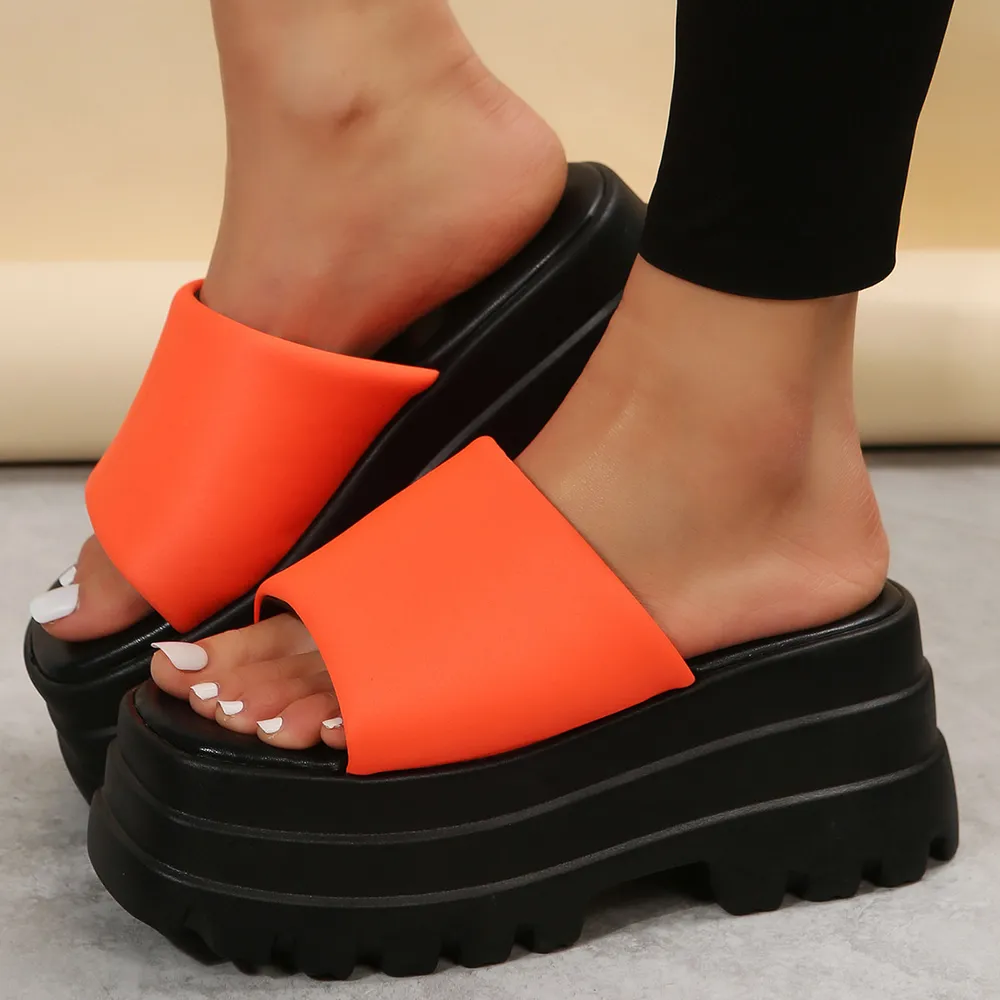 Open Toe Platform Slide Sandals, image 14