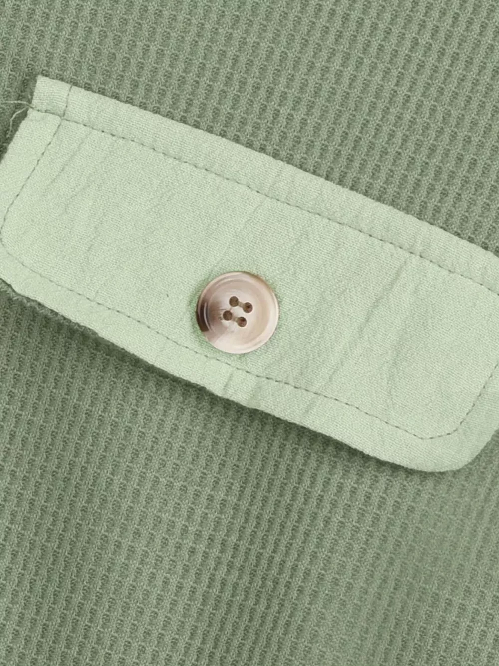 Oversized Waffle Knit Button-Up Jacket, image 10