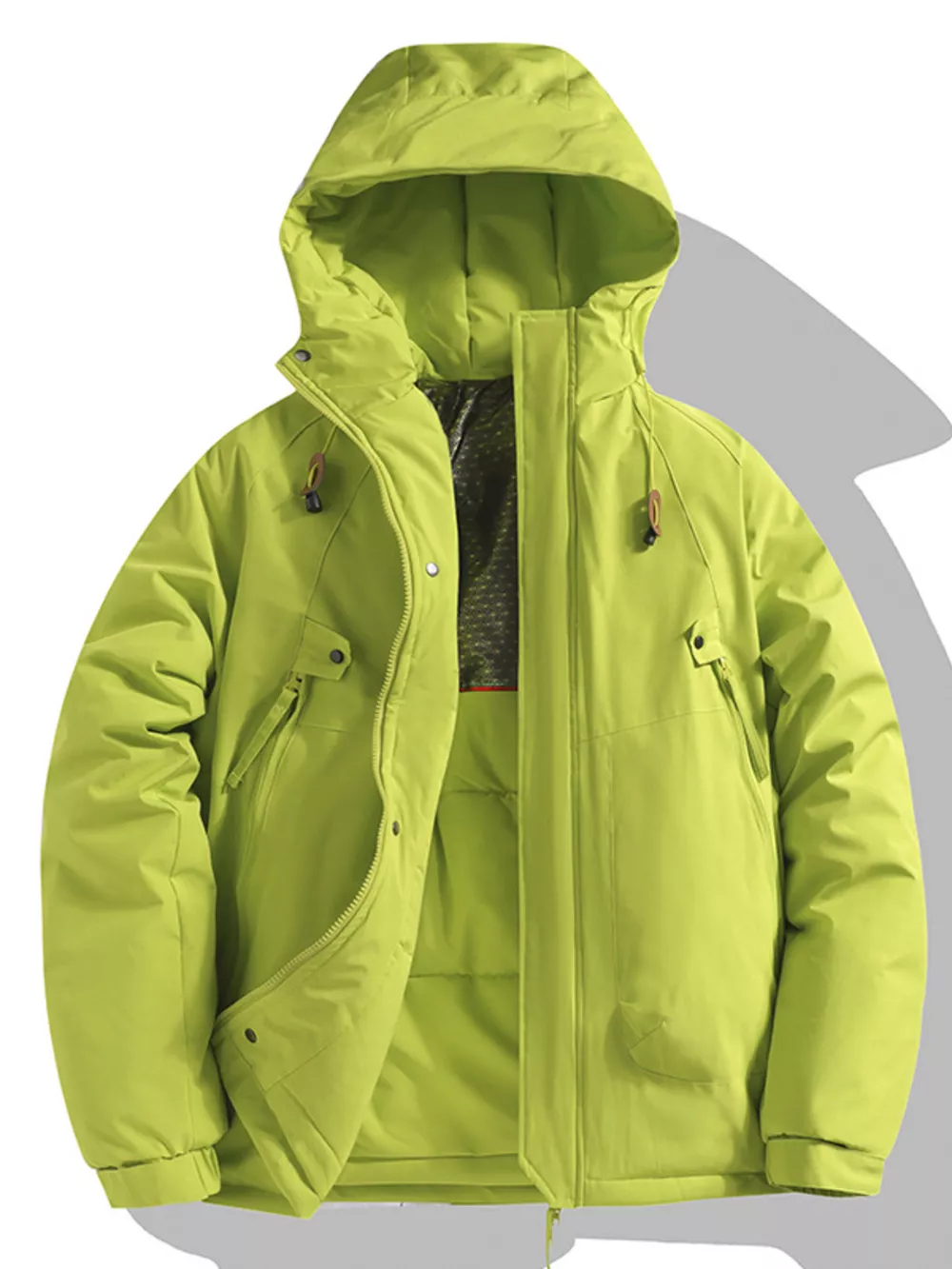 Men's Full Size Hooded Padded Winter Coat Plus Size, image 3