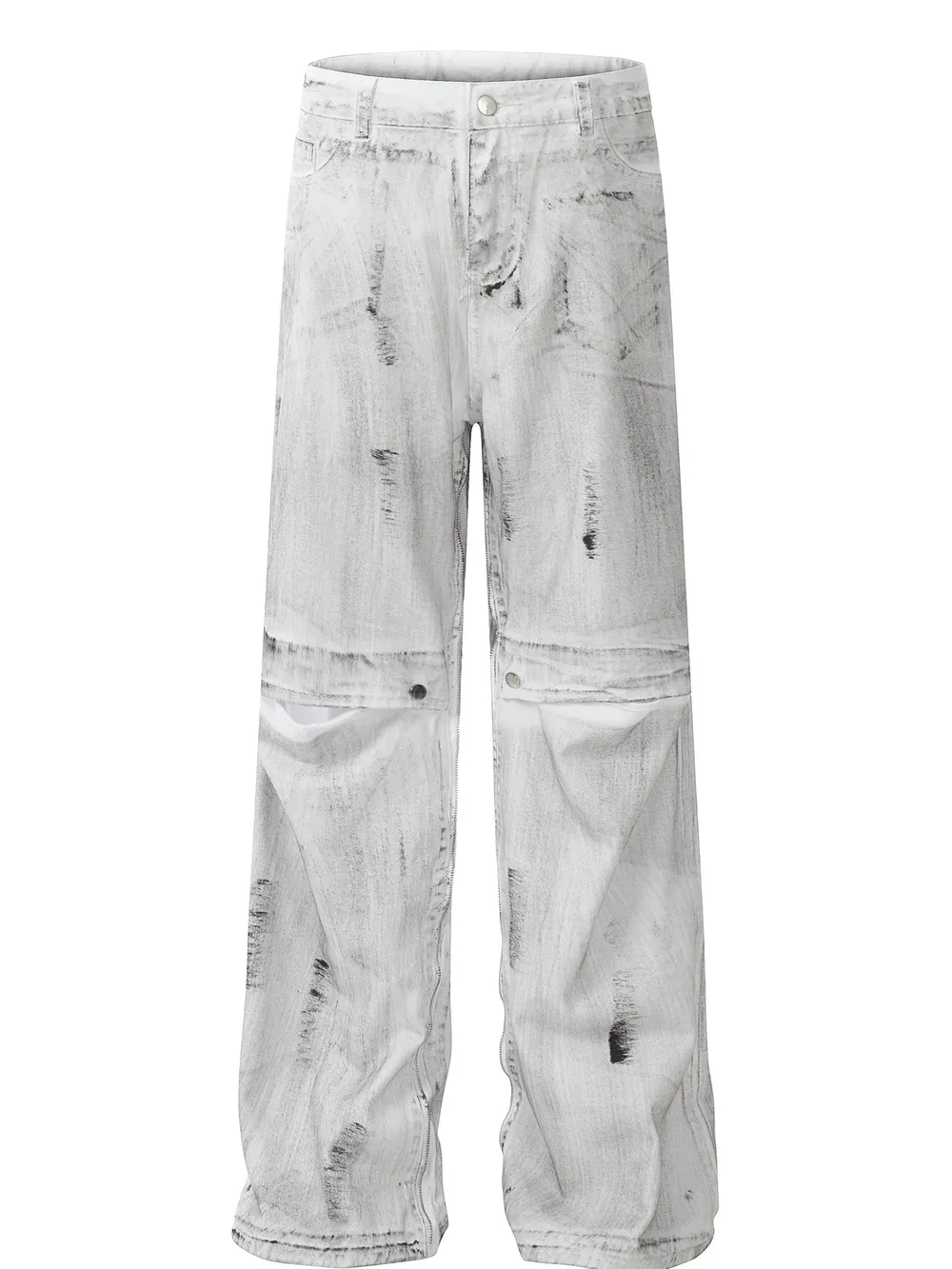 Men's Wide Leg Baggy Jeans, image 2