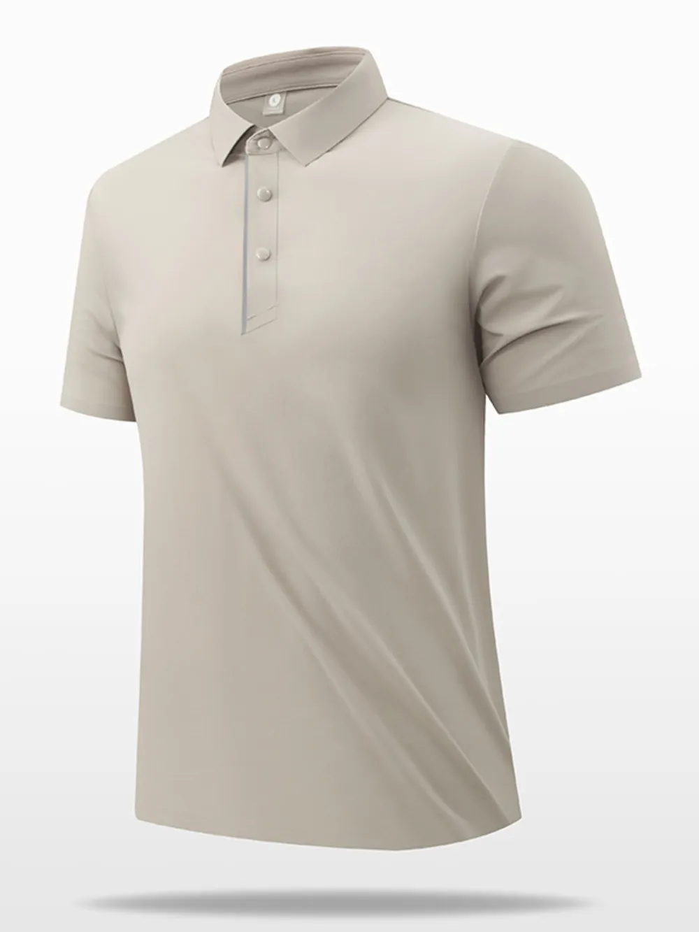 Men's Plus Size Button Detail Short Sleeve Polo, image 3