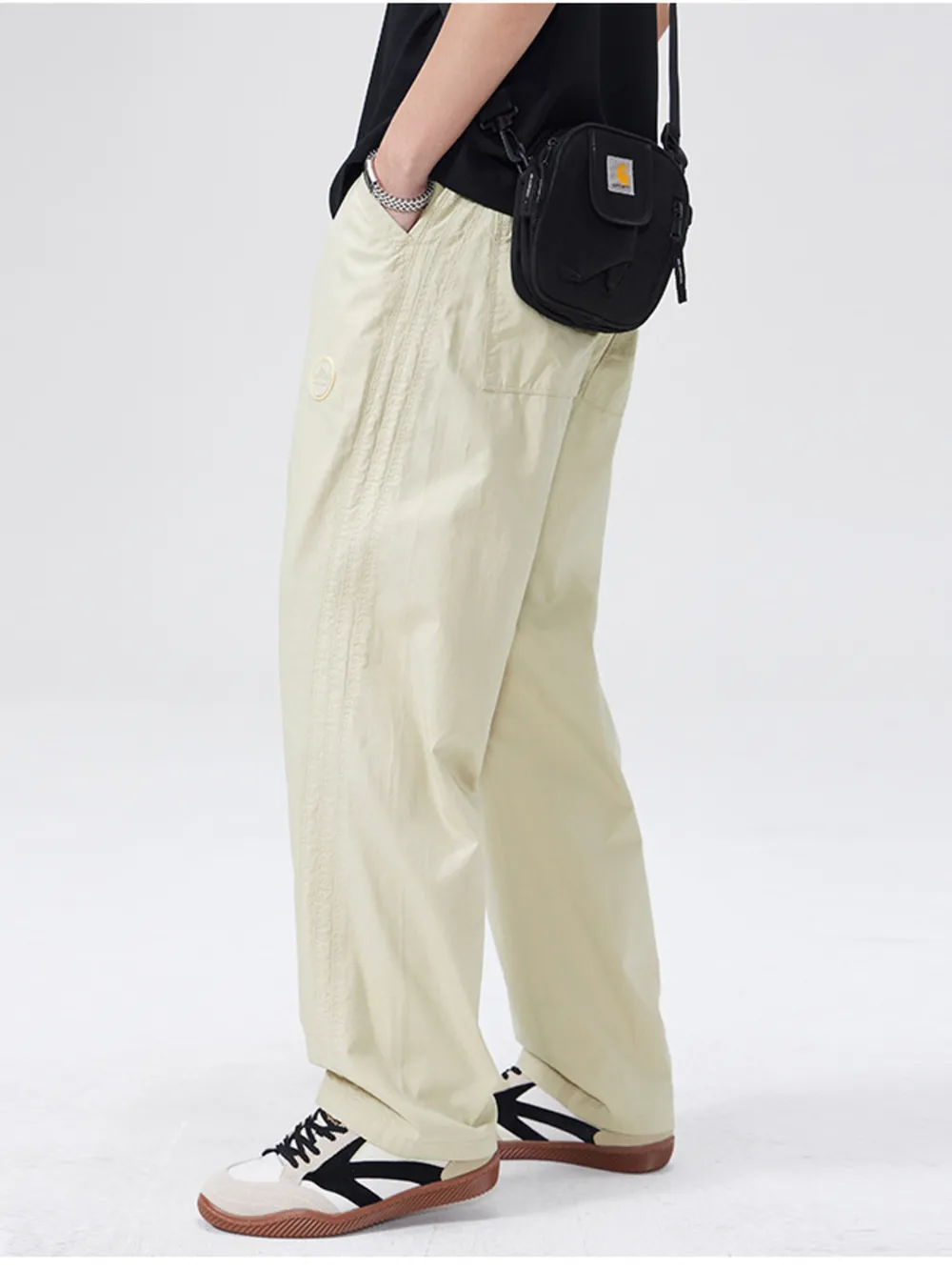 Men's Full Size Wide Leg Casual Pants Plus Size, image 5
