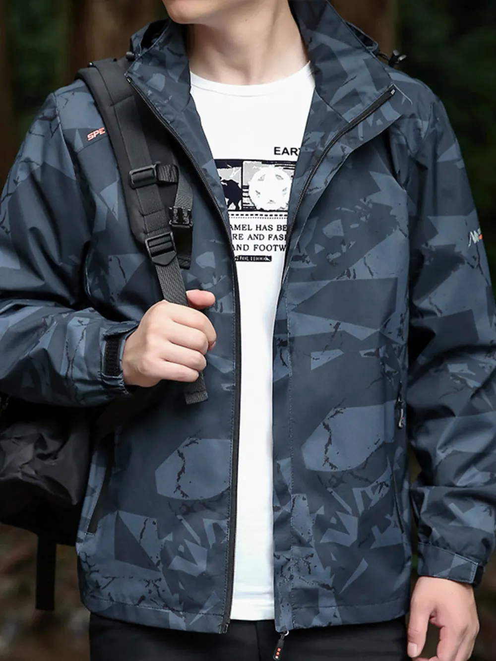 Men's Plus Size Windproof Outdoor Jacket, image 5