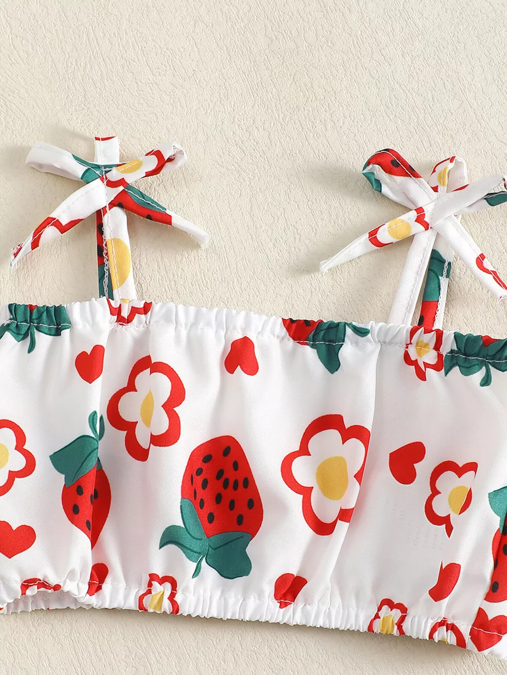 Children's Strawberry Print Cami and Skort Set with Hat, image 5