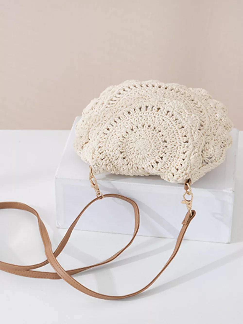 Boho Crochet Crossbody Bag, image 10