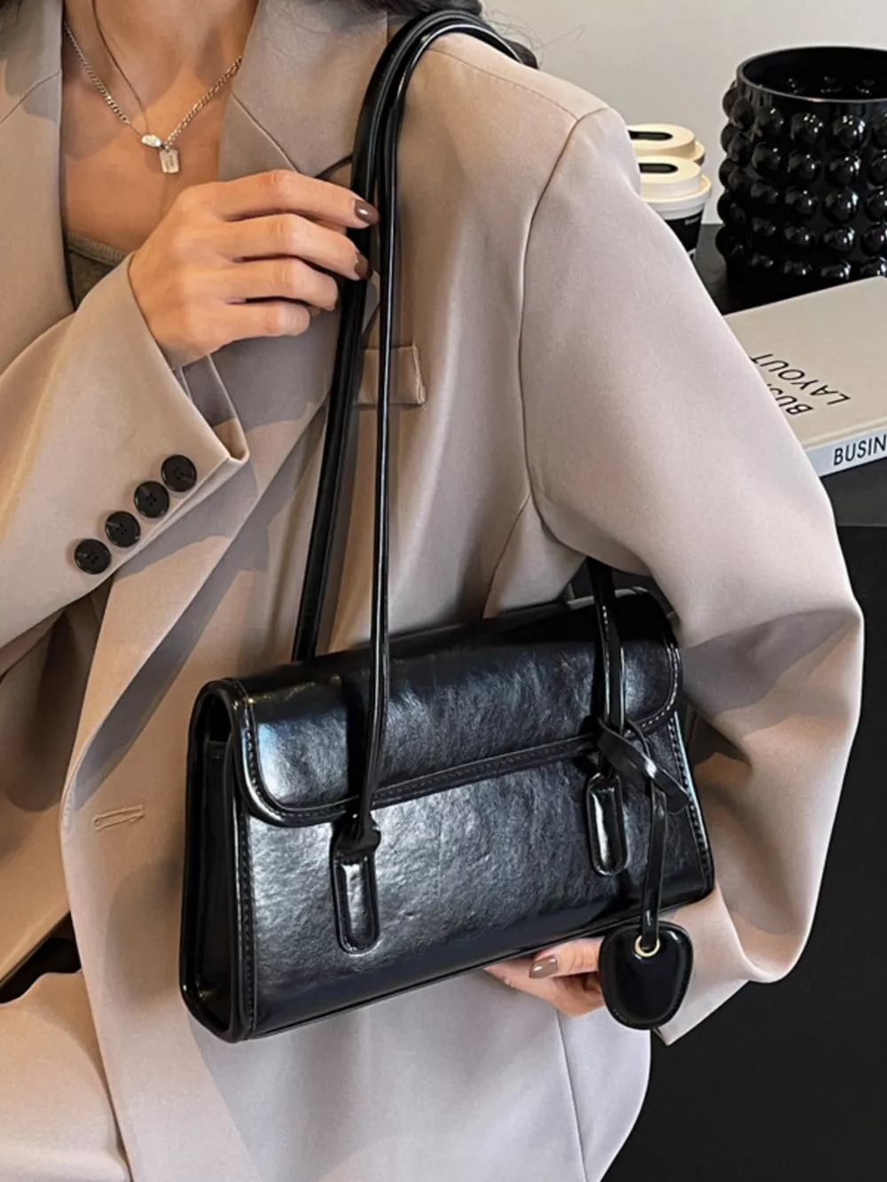 PU Leather Shoulder Bag, image 4
