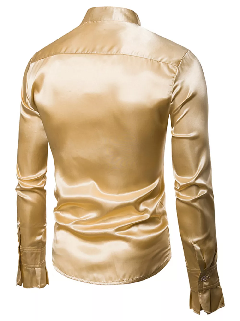 Men's Ruffle Front Long Sleeve Shirt, image 3