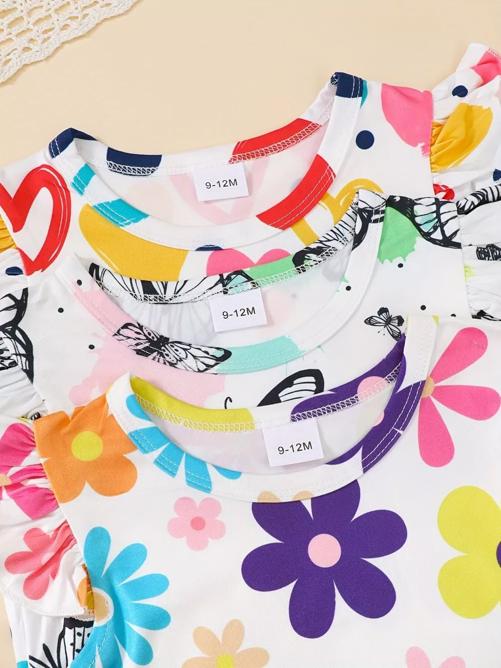 Children's 6 Piece Printed Tee and Shorts Set, image 2