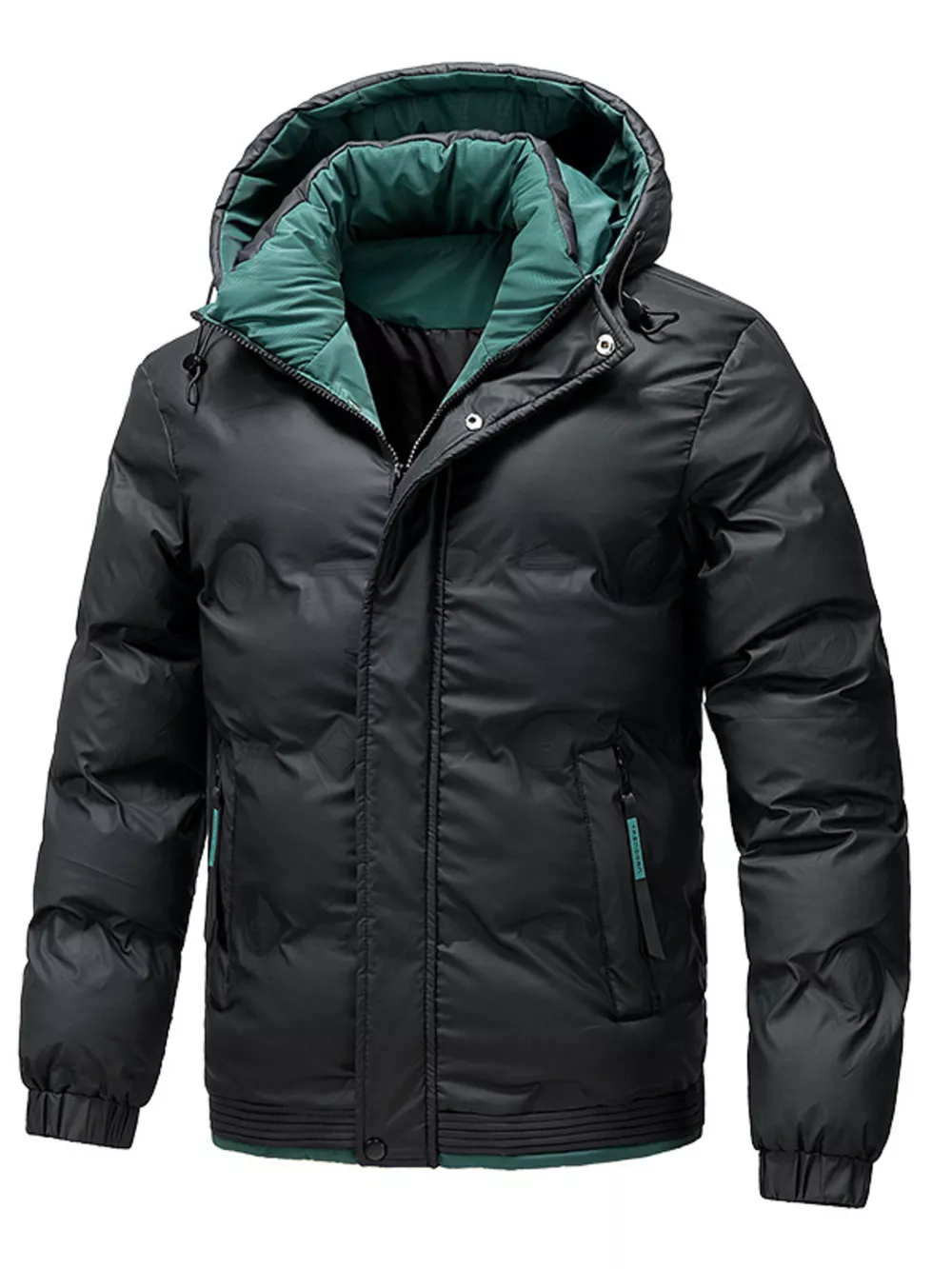 Men's Plus Size Warm Padded Hooded Puffer Jacket