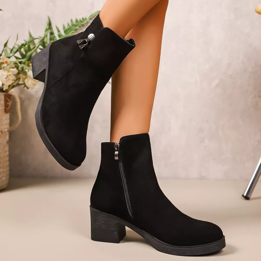 Point Toe Block Heels Boots, image 4