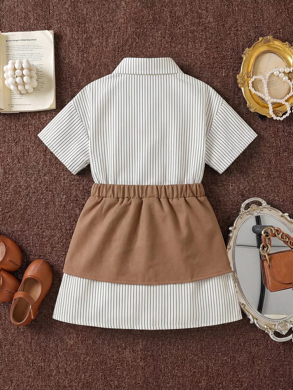Children's Striped Shirt and Belly Band Set, image 3