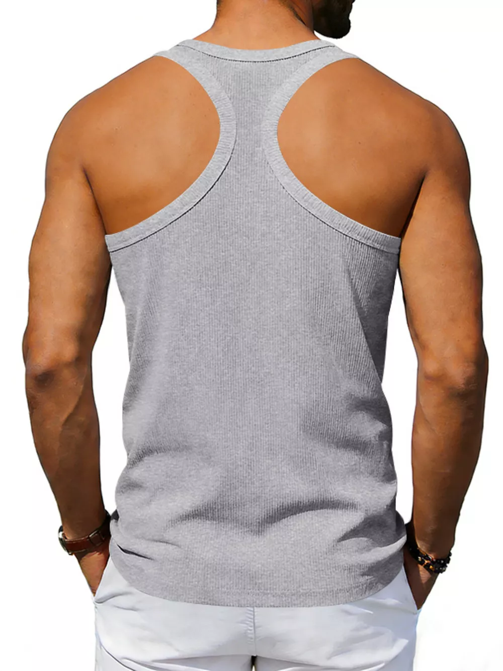 Men's Full Size Round Neck Tank Plus Size, image 6