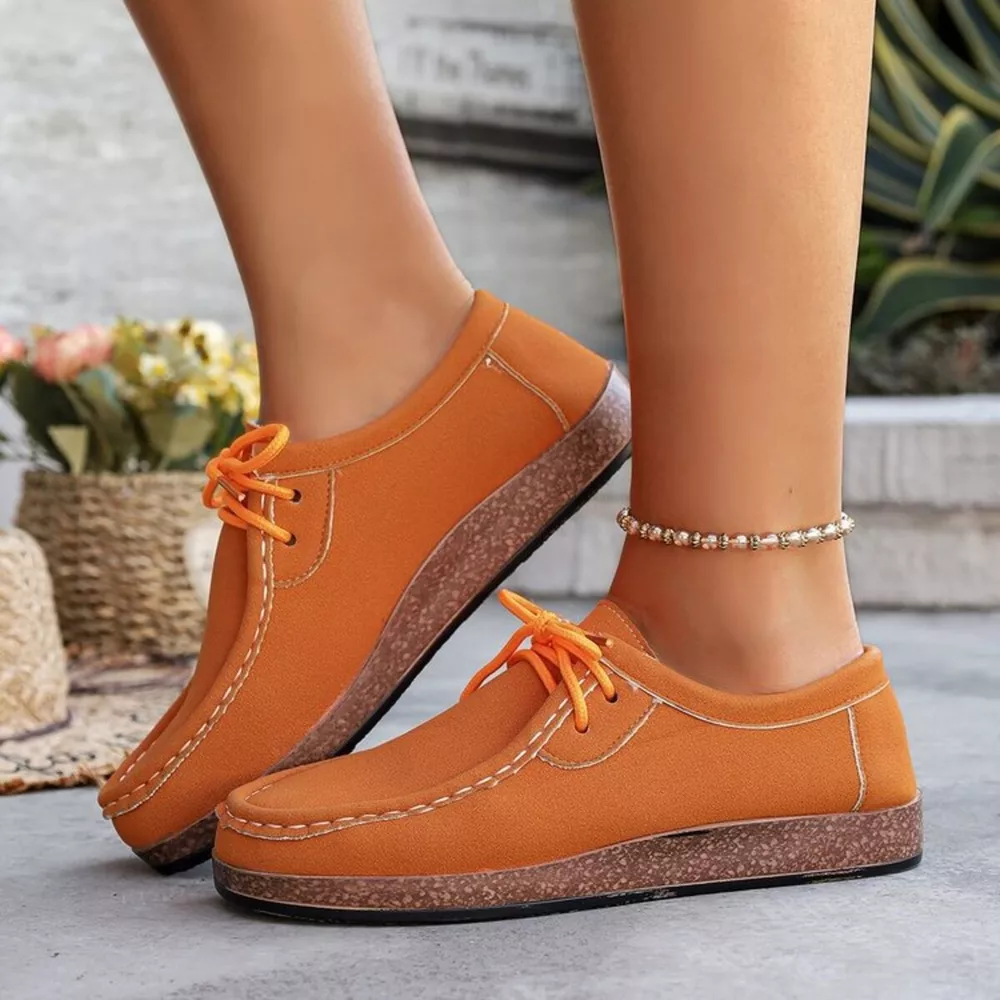 Round Toe Lace Up Slip-Ons, image 10