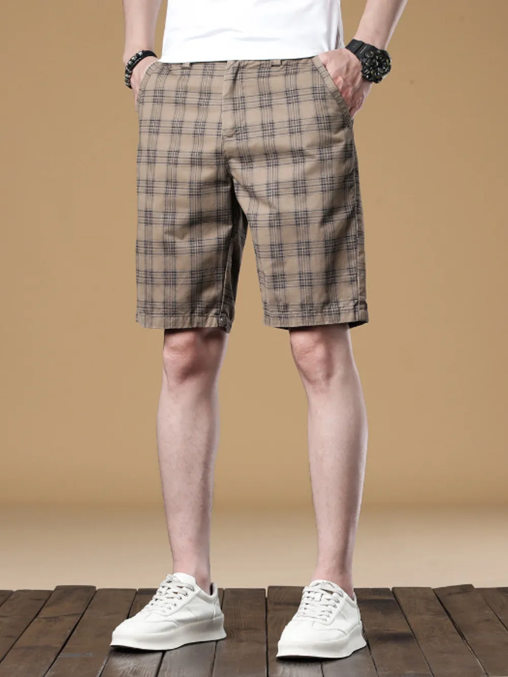 Men's Plaid Casual Shorts