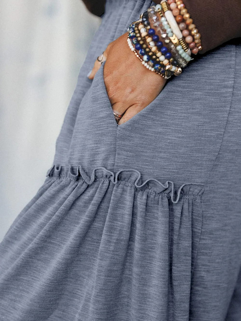 Casual Wide Leg Drawstring Pants, image 5