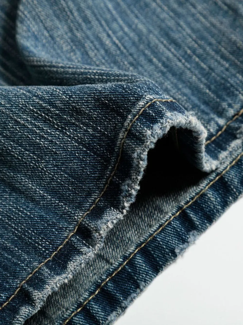 Men's Vintage Wide Leg Pearl Detail Jeans, image 8