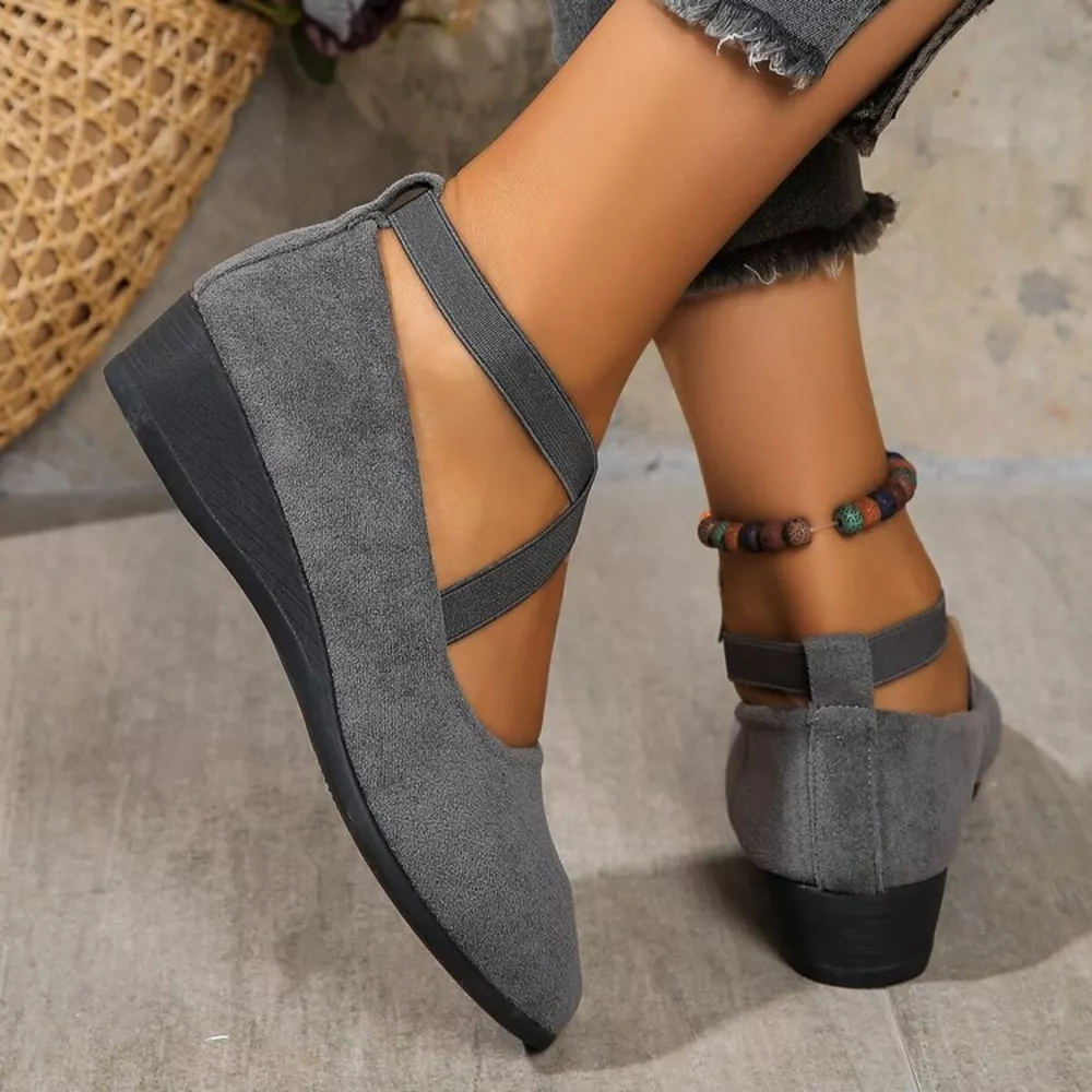 Round Toe Wedge Loafers, image 18