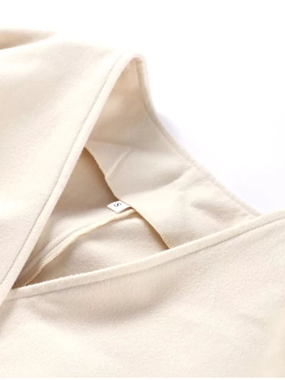 Surplice Tie Waist Dropped Shoulder Outerwear, image 6
