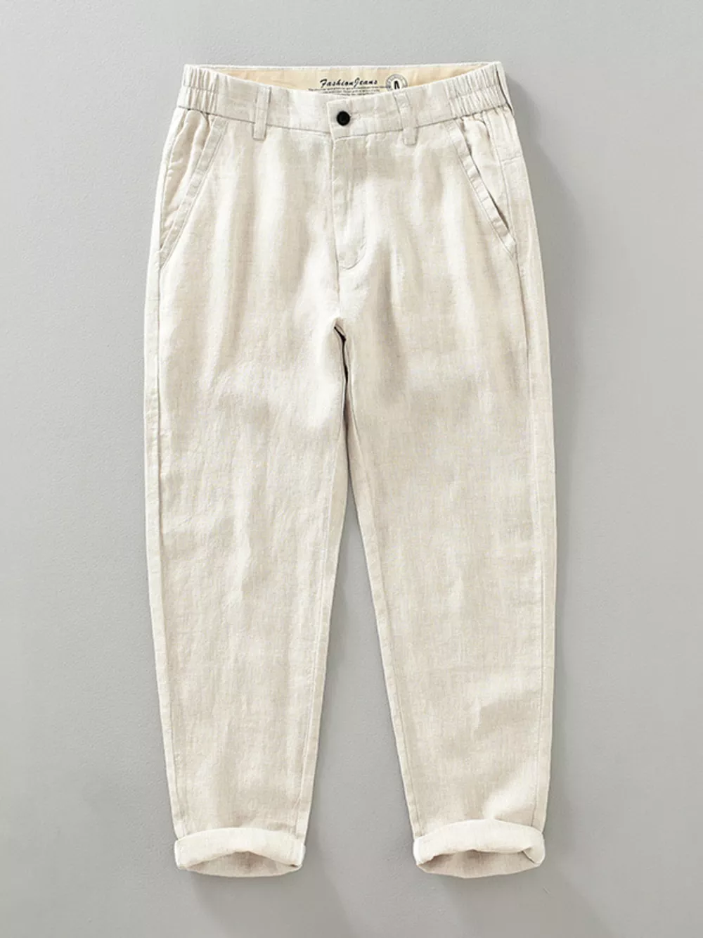 Men's Plus Size Casual Cropped Pants, image 2