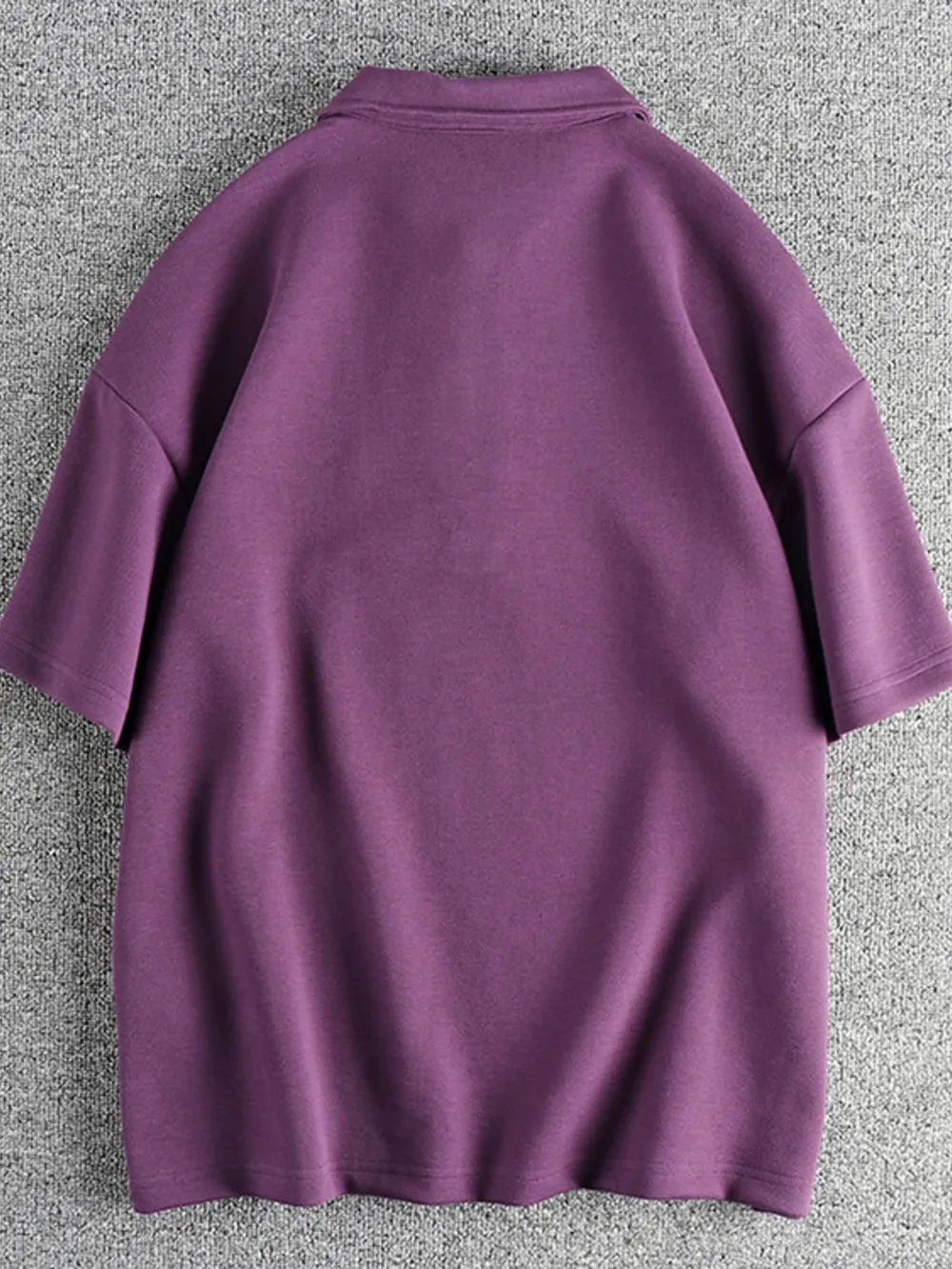 Men's Plus Size Button Detail Short Sleeve Polo, image 3