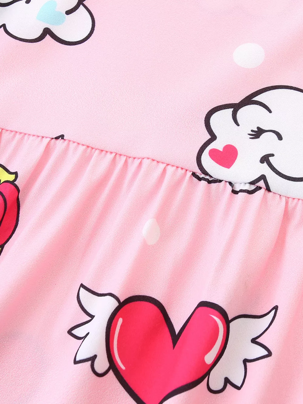 Children's Cartoon Unicorn Print Short Sleeve Dress, image 3