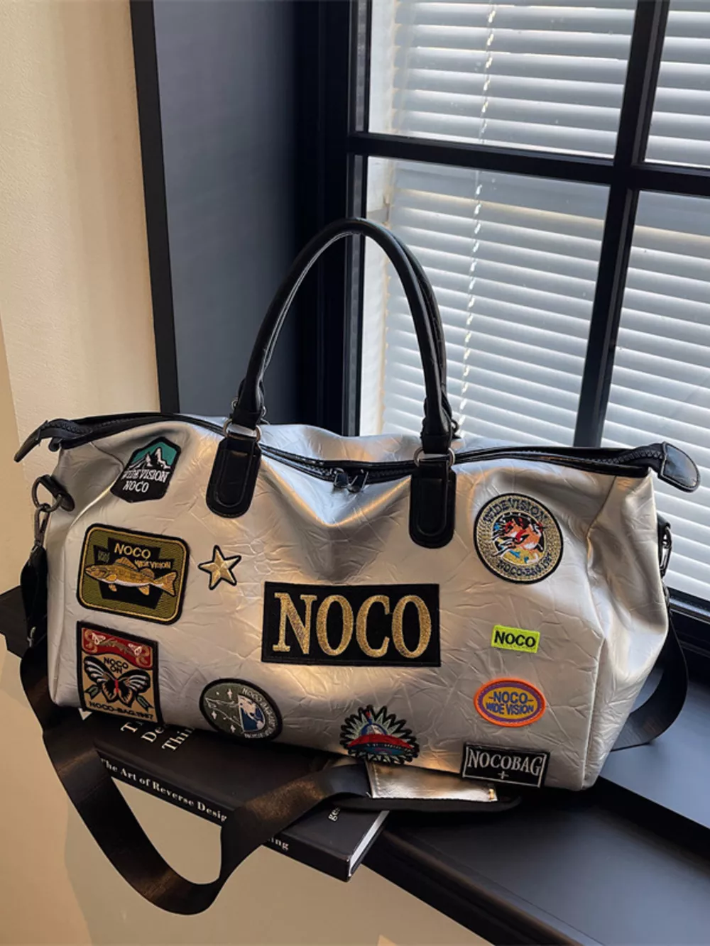 Patchwork Embellished Travel Bag, image 5
