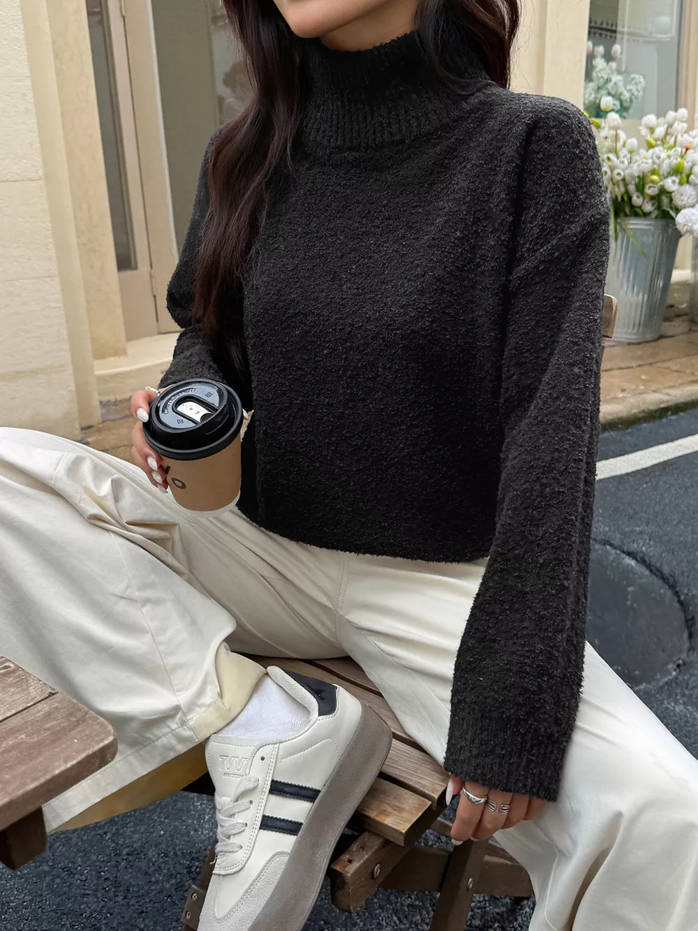 Turtleneck Long Sleeve Sweater, image 13