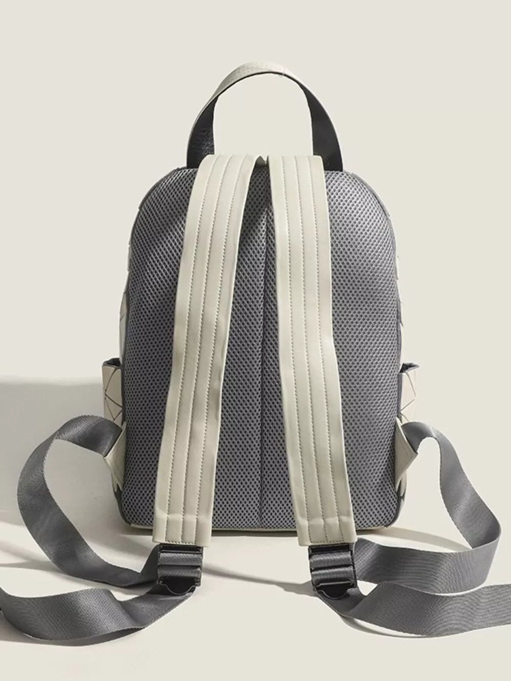 Geometric Lattice Pattern Fashion Backpack Bag, image 11