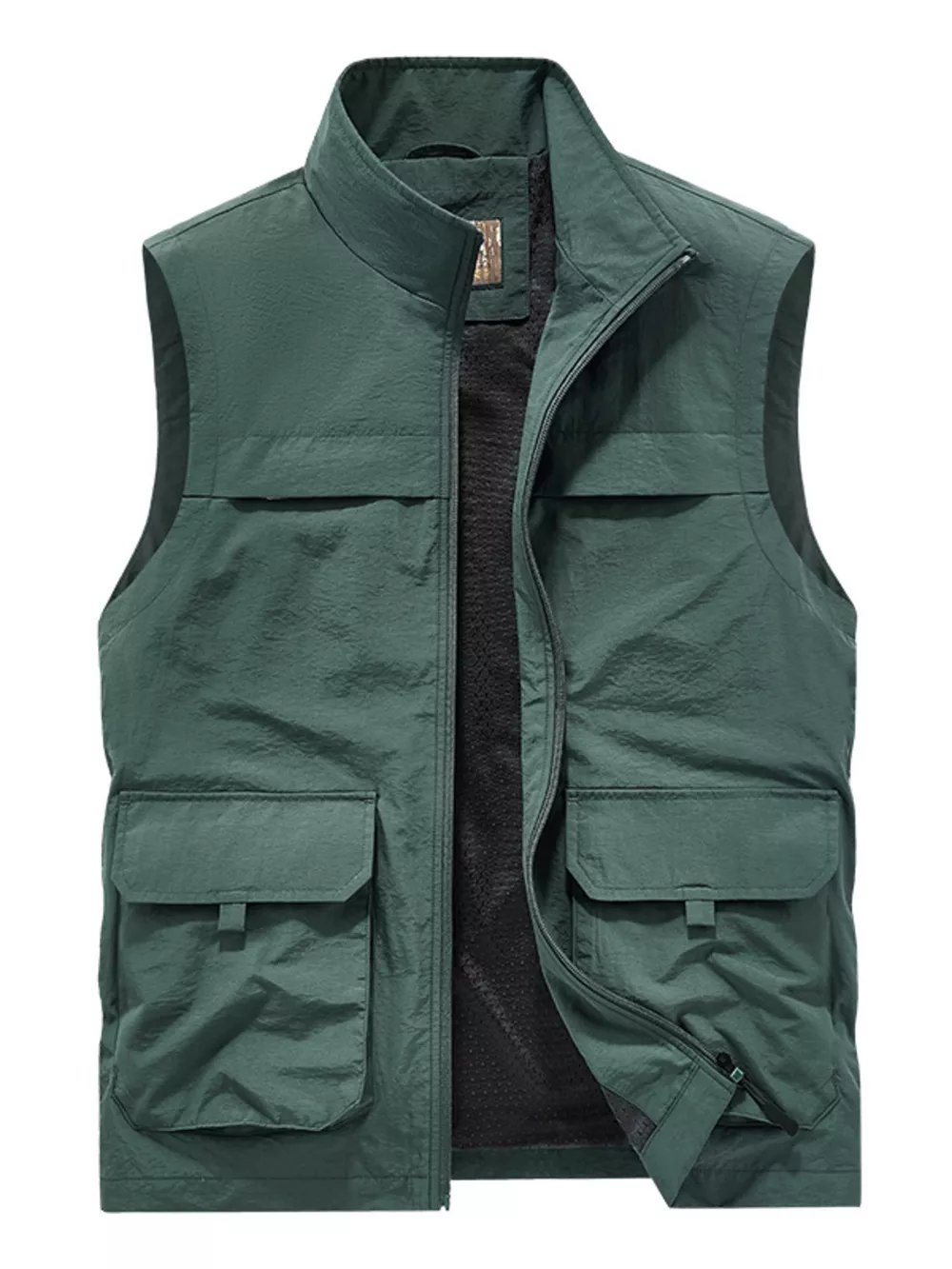 Men's Plus Size Lightweight Multi-Pocket Outdoor Vest, image 2