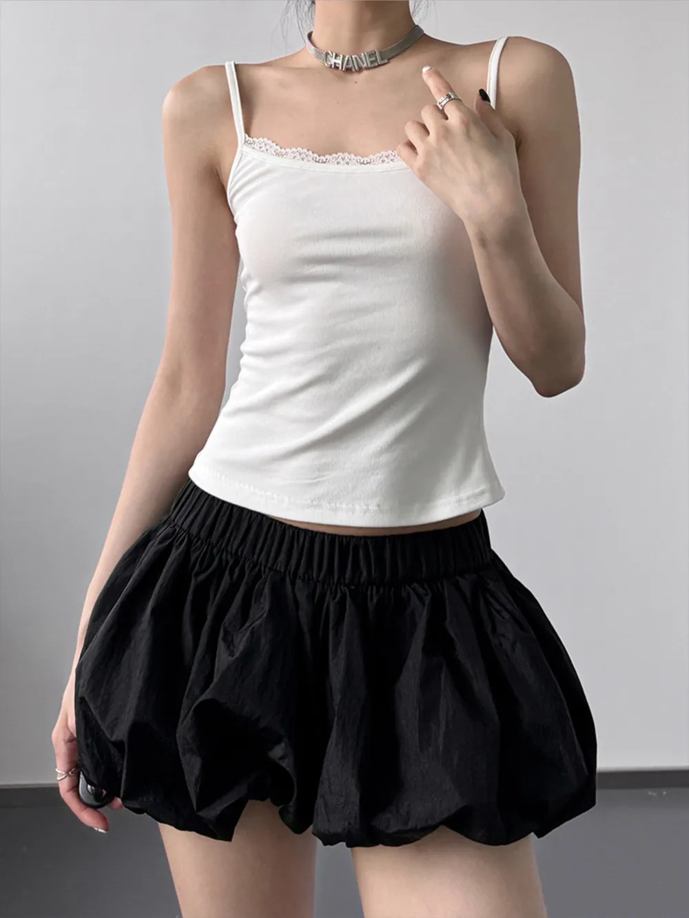 Lace Trim Cami Top, image 4