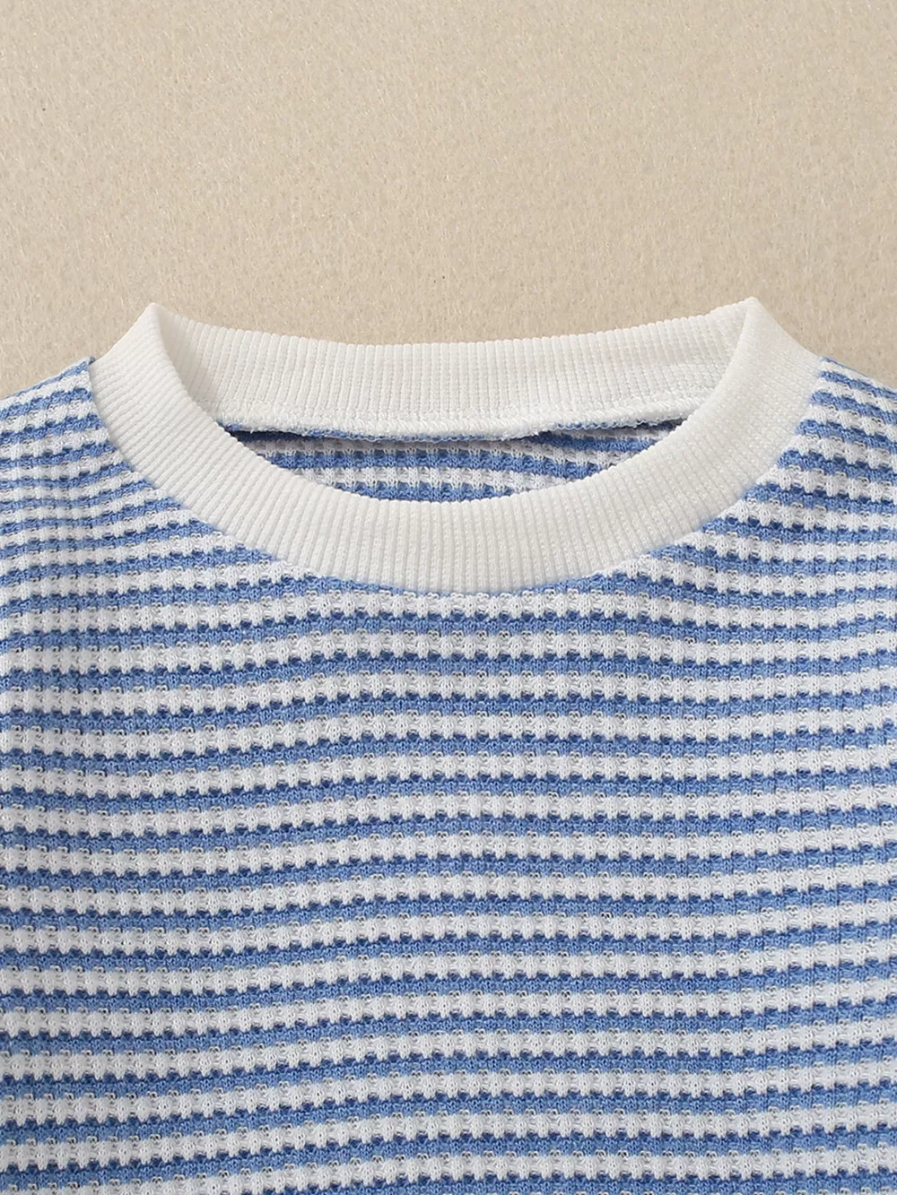 Children's Striped Long Sleeve Top and Pants Set, image 6