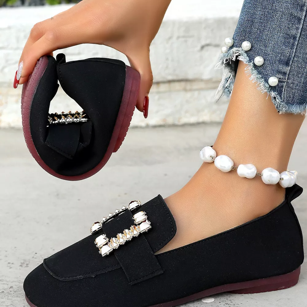 Decor Buckle Round Toe Slip-On, image 4