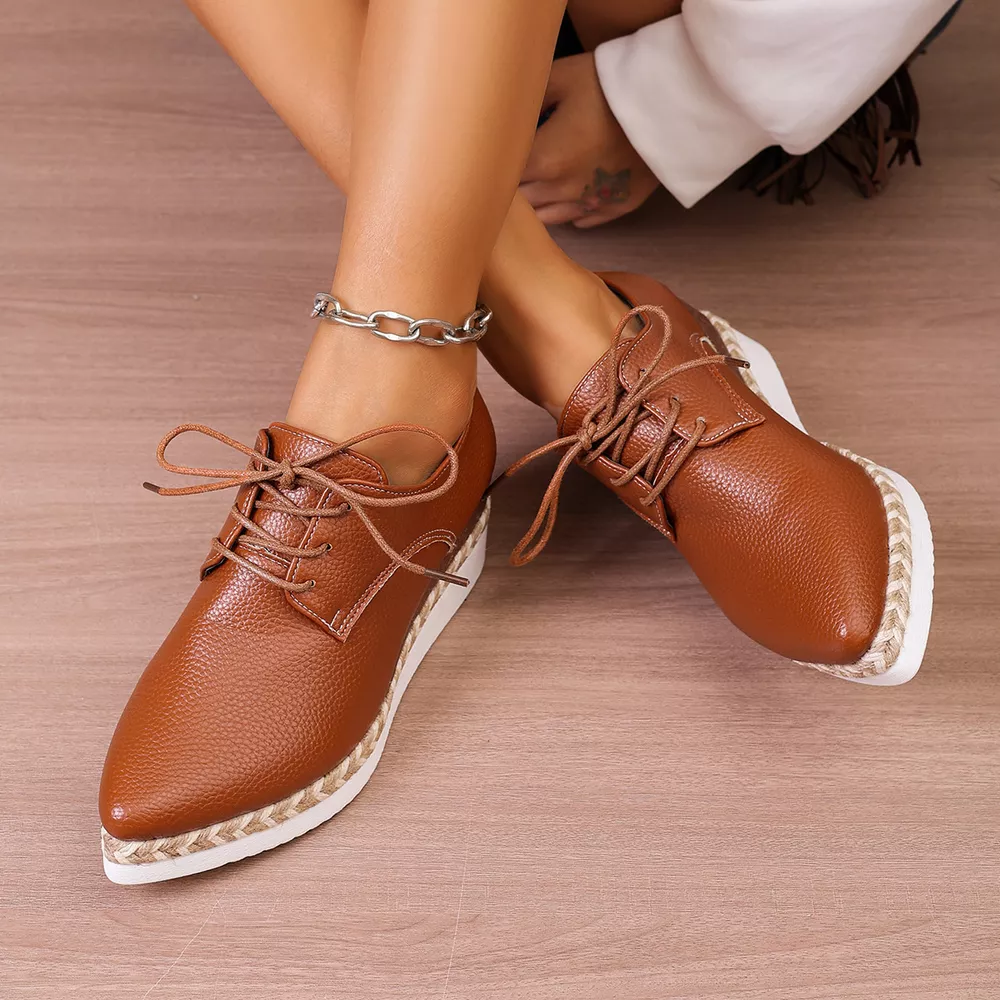 Point Toe Lace Up Sneakers, image 8
